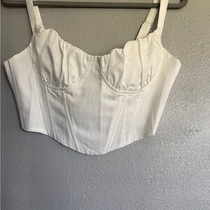 Finesse White Women's Crop Top